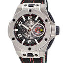 腕時計 ウブロ HUBLOT ビッグバン ウニコ フェラーリ チタニウム 402.NX.0123.WR 自動巻き メンズ OH済 黒 クロノグラフ 限定