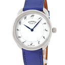 腕時計 エルメス HERMES アルソー 36mm AR5.510 クオーツ メンズ レディース ホワイト 白 青針 アラビア