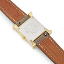 腕時計 エルメス HERMES Hウォッチ PM HH1.202 055424WW00 クオーツ レディース 純正ダイヤ ホワイト シェル H型 スクエア