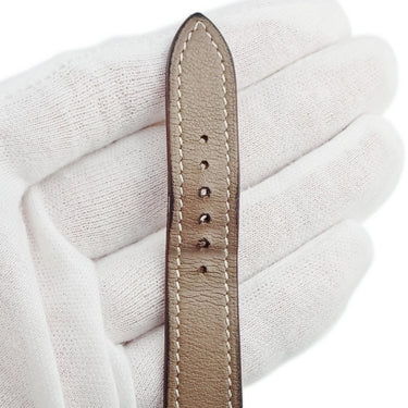 腕時計 エルメス HERMES Hウォッチ PM HH1.202 055424WW00 クオーツ レディース 純正ダイヤ ホワイト シェル H型 スクエア