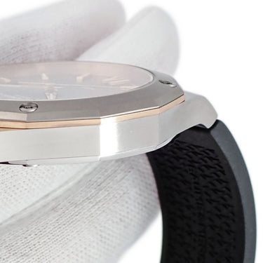 腕時計 ボーム&メルシエ BAUME&MERCIER リビエラ オートマティック M0A10660 自動巻き メンズ グレー 12角形 PVDゴールドリング