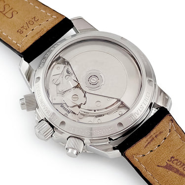 腕時計 ジン SINN 103 ムーンフェイズ クロノグラフ 103.B.SA.MOND 自動巻き メンズ メーカーOH済 ブラック デイト 回転ベゼル