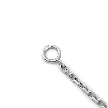 ヴァンクリーフアーペル Van Cleef & Arpels ヴィンテージ アルハンブラ VCARD34900 ブルー×ホワイトゴールド K18WG カルセドニー ネックレス 青 Au750 18K カルセドニー