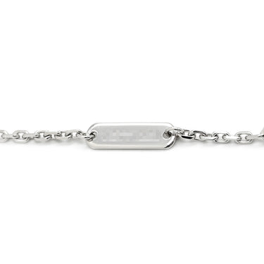 ヴァンクリーフアーペル Van Cleef & Arpels ヴィンテージ アルハンブラ VCARD34900 ブルー×ホワイトゴールド K18WG カルセドニー ネックレス 青 Au750 18K カルセドニー