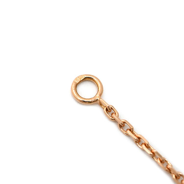 ヴァンクリーフアーペル Van Cleef & Arpels ヴィンテージ アルハンブラ ブラックXローズゴールド K18PG オニキス ダイヤモンド ネックレス PG 750 18K 2016年ホリデー オニキス ダイヤ