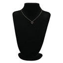 ヴァンクリーフアーペル Van Cleef & Arpels ヴィンテージ アルハンブラ ブラックXローズゴールド K18PG オニキス ダイヤモンド ネックレス PG 750 18K 2016年ホリデー オニキス ダイヤ