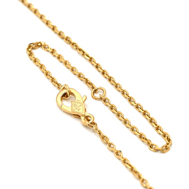ヴァンクリーフアーペル Van Cleef & Arpels ヴィンテージ アルハンブラ ペンダント ブラック×イエローゴールド K18YG オニキス ネックレス Au750 18K 黒 オニキス 旧型