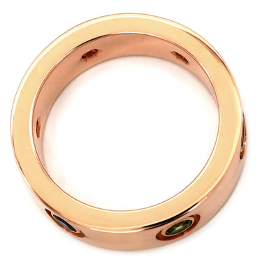カルティエ Cartier ラブリング マルチカラーストーン B4087800 ピンクゴールドXマルチカラー K18PG マルチストーン #50(JP10) リング 指輪 750 18K 18金 10号