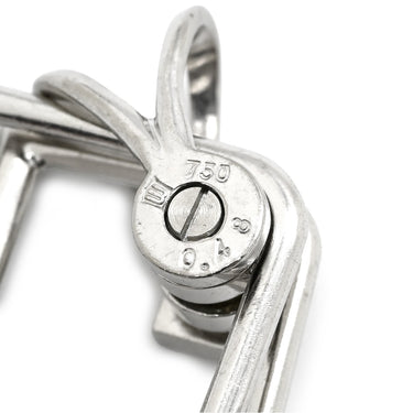 ウォルサム WALTHAM ダイヤモンド デザイン ネックレストップ ホワイトゴールド K18WG ダイヤモンド ペンダントトップ 18K 750 WG スイング パヴェ 2重 2連 スクエア