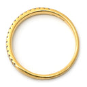 スタージュエリー STAR JEWELRY ダイヤモンド イエローゴールド K18YG ダイヤモンド リング 指輪 Au750 18K ハーフエタニティ 2列 2連 パヴェ 10号