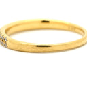スタージュエリー STAR JEWELRY ダイヤモンド イエローゴールド K18YG ダイヤモンド リング 指輪 Au750 18K ハーフエタニティ 2列 2連 パヴェ 10号