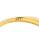 スタージュエリー STAR JEWELRY ダイヤモンド イエローゴールド K18YG ダイヤモンド リング 指輪 Au750 18K ハーフエタニティ 2列 2連 パヴェ 10号