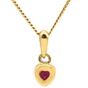 4℃ 4℃ ルビー レッド×イエローゴールド K18YG ルビー ネックレス 4℃ 18K 18金 750 1P 1石