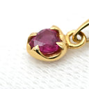 4℃ 4℃ ルビー レッド×イエローゴールド K18YG ルビー ネックレス 4℃ 18K 18金 750 1P 1石