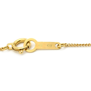 4℃ 4℃ ルビー レッド×イエローゴールド K18YG ルビー ネックレス 4℃ 18K 18金 750 1P 1石