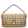 バーバリー BURBERRY トップハンドル ノートバッグ 8066165 ブライアーブラウン レザー 2WAYバッグ ゴールド金具 ELONGATED NOTE VINTAGE CHECK チェック ショルダー