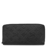 ルイヴィトン LOUIS VUITTON ジッピーウォレット ヴェルティカル M62902 ノワール レザー モノグラムシャドウレザー 長財布 マットブラック金具 イニシャル刻印入り
