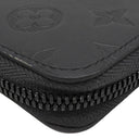 ルイヴィトン LOUIS VUITTON ジッピーウォレット ヴェルティカル M62902 ノワール レザー モノグラムシャドウレザー 長財布 マットブラック金具 イニシャル刻印入り