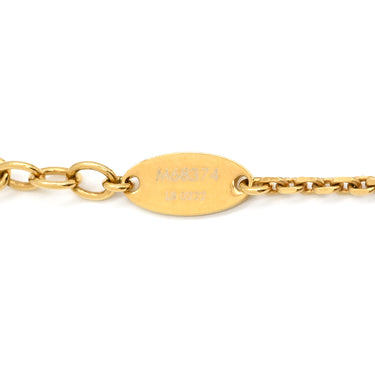 ルイヴィトン LOUIS VUITTON コリエ ブルーミング ストラス M68374 ゴールド GP ストラス ネックレス モノグラムフラワー LVサークル