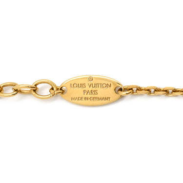 ルイヴィトン LOUIS VUITTON コリエ ブルーミング ストラス M68374 ゴールド GP ストラス ネックレス モノグラムフラワー LVサークル