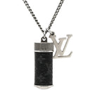 ルイヴィトン LOUIS VUITTON コリエ チャームズ M63641 シルバー×ブラック GP モノグラムエクリプス ネックレス ボトルネックレス