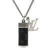 ルイヴィトン LOUIS VUITTON コリエ チャームズ M63641 シルバー×ブラック GP モノグラムエクリプス ネックレス ボトルネックレス