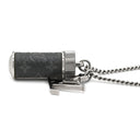 ルイヴィトン LOUIS VUITTON コリエ チャームズ M63641 シルバー×ブラック GP モノグラムエクリプス ネックレス ボトルネックレス