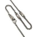 ルイヴィトン LOUIS VUITTON コリエ チャームズ M63641 シルバー×ブラック GP モノグラムエクリプス ネックレス ボトルネックレス