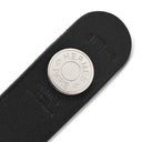 エルメス HERMES セリエ ヘクター ブラック レザー メタル ブレスレット シルバー金具 黒 2連 2重 レザーブレス チョーカー