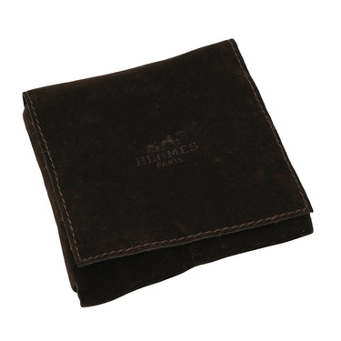 エルメス HERMES セリエ ヘクター ブラック レザー メタル ブレスレット シルバー金具 黒 2連 2重 レザーブレス チョーカー