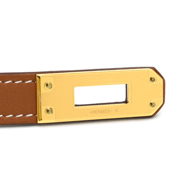 エルメス HERMES ケリー ラリアット ゴールド ヴォースイフト GP ネックレス ゴールド金具 ロング 茶