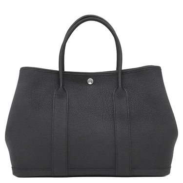エルメス HERMES ガーデンパーティー PM 36 ブラック ネゴンダ トートバッグ シルバー金具 黒 オールレザー 2026年製