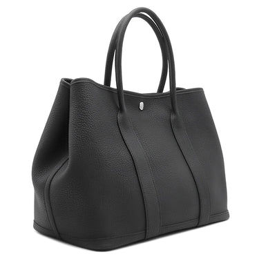 エルメス HERMES ガーデンパーティー PM 36 ブラック ネゴンダ トートバッグ シルバー金具 黒 オールレザー 2026年製
