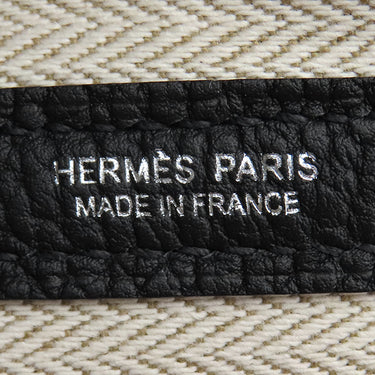 エルメス HERMES ガーデンパーティー PM 36 ブラック ネゴンダ トートバッグ シルバー金具 黒 オールレザー 2026年製