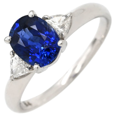 タサキ TASAKI サファイア 1.84ct ダイヤ ブルー×プラチナシルバー Pt900 サファイア ダイヤモンド リング 指輪 青 TASAKI プラチナ900 16.5号
