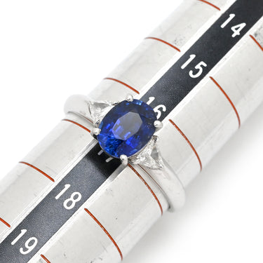 タサキ TASAKI サファイア 1.84ct ダイヤ ブルー×プラチナシルバー Pt900 サファイア ダイヤモンド リング 指輪 青 TASAKI プラチナ900 16.5号