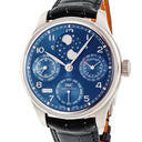 腕時計 IWC IWC ポルトギーゼ パーペチュアルカレンダー IW503401 自動巻き メンズ K18WG無垢 青 アラビア 永久カレンダー