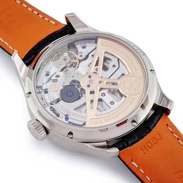 腕時計 IWC IWC ポルトギーゼ パーペチュアルカレンダー IW503401 自動巻き メンズ K18WG無垢 青 アラビア 永久カレンダー