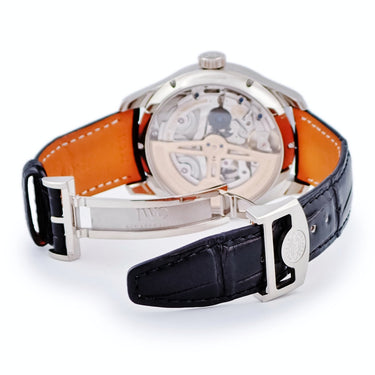 腕時計 IWC IWC ポルトギーゼ パーペチュアルカレンダー IW503401 自動巻き メンズ K18WG無垢 青 アラビア 永久カレンダー