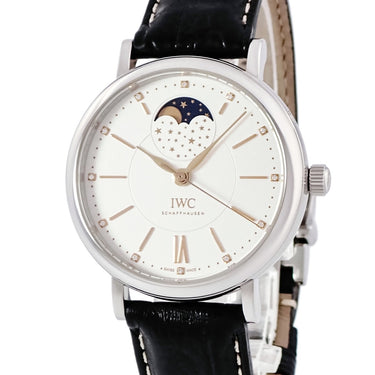 腕時計 IWC IWC ポートフィノ ミッドサイズ オートマティック ムーンフェイズ IW459011 自動巻き メンズ レディース 純正ダイヤ