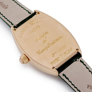 腕時計 フランクミュラー FRANCK MULLER トノウ カーベックス ヴェガス 5850VEGAS 自動巻き メンズ K18PG無垢 青針 ルーレット トノー