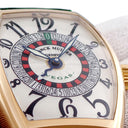 腕時計 フランクミュラー FRANCK MULLER トノウ カーベックス ヴェガス 5850VEGAS 自動巻き メンズ K18PG無垢 青針 ルーレット トノー
