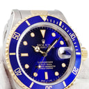 腕時計 ロレックス ROLEX サブマリーナー デイト 16613 L番 自動巻き メンズ OH済 L番 K18YG×SS コンビ 青サブ ヴァイオレット