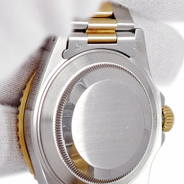 腕時計 ロレックス ROLEX サブマリーナー デイト 16613 L番 自動巻き メンズ OH済 L番 K18YG×SS コンビ 青サブ ヴァイオレット