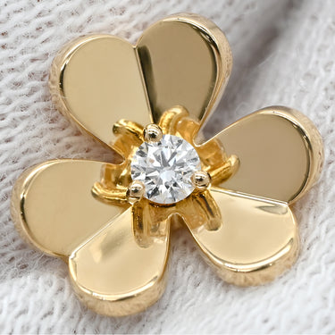 ヴァンクリーフアーペル Van Cleef & Arpels フリヴォル ピアス ミニ VCARPJMN00 イエローゴールド K18YG ダイヤモンド ピアス Au750 18K 18金 ダイヤモンド