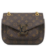 ルイヴィトン LOUIS VUITTON パッシー M45592 モノグラム モノグラムキャンバス レザー ショルダーバッグ ゴールド金具 茶 ボルドー Wチェーン
