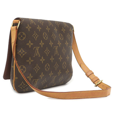 ルイヴィトン LOUIS VUITTON ミュゼットタンゴ ショート M51257 モノグラム モノグラムキャンバス ショルダーバッグ ゴールド金具 茶