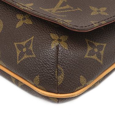 ルイヴィトン LOUIS VUITTON ミュゼットタンゴ ショート M51257 モノグラム モノグラムキャンバス ショルダーバッグ ゴールド金具 茶