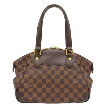 ルイヴィトン LOUIS VUITTON ヴェローナ PM N41117 ダミエエベヌ ダミエキャンバス ハンドバッグ ゴールド金具 茶