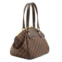 ルイヴィトン LOUIS VUITTON ヴェローナ PM N41117 ダミエエベヌ ダミエキャンバス ハンドバッグ ゴールド金具 茶